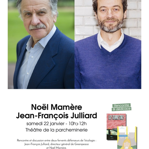 Jean-François Julliard et Noël Mamère à Rennes le 22/01