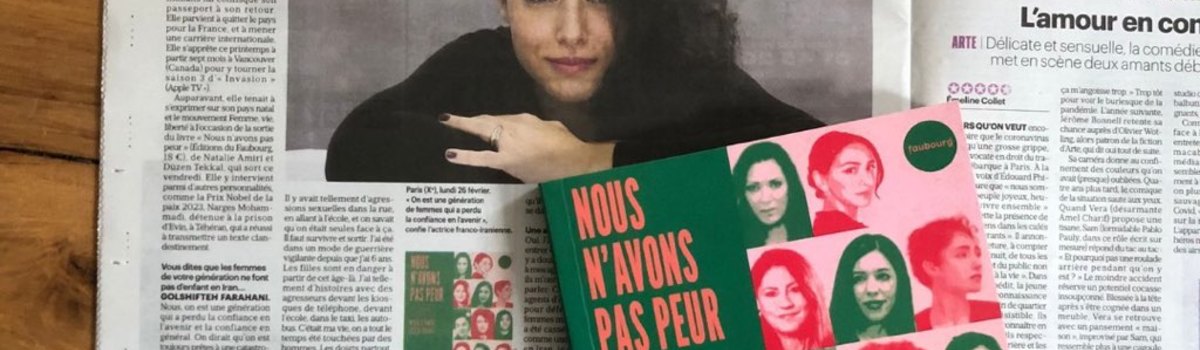 ’Un ouvrage d’entretiens poignants et forts’ : ’Nous n’avons pas peur’ dans Le Parisien