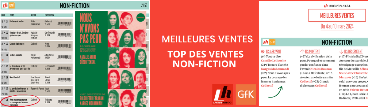 ’Nous n’avons pas peur’ dans le TOP des ventes non-fiction 