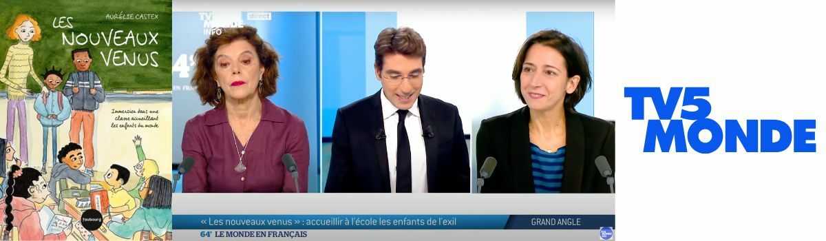 Aurélie Castex et Sophie Délègue à l’antenne de TV5 Monde