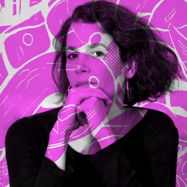 Mathilde Ramadier en performance au théâtre de la Concorde le 21 février